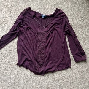 Plum Colored Long sleeve shirt
